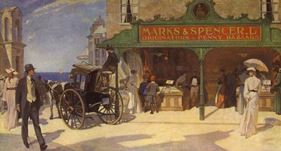 Uno dei primi negozi a fronte aperto nei primi anni del 1900, una nuova idea per lo shopping facile? da English School